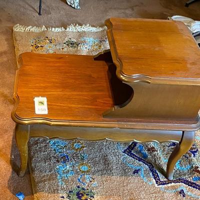 Wood side table