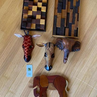Collection of Wooden wall art