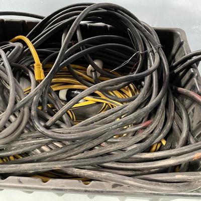 Huge Tub Of Electrical Extension Cords