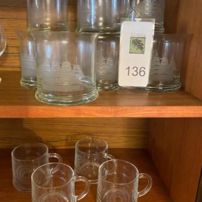 Collection of glassware
