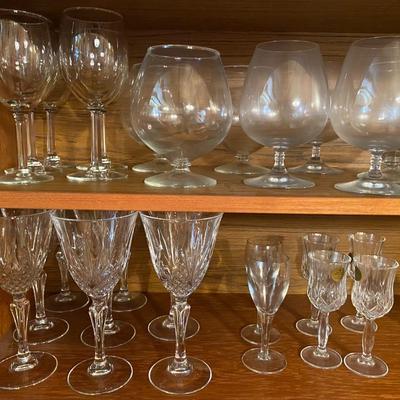 Collection of glassware
