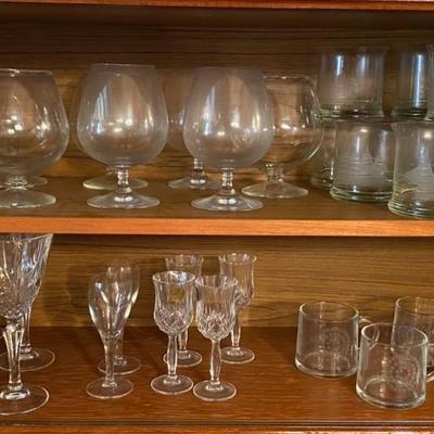 Collection of glassware