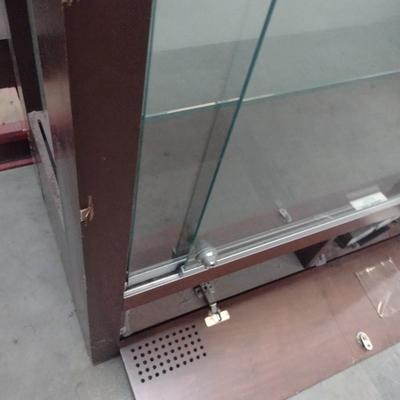 Large Display Cabinet with Glass Shelves