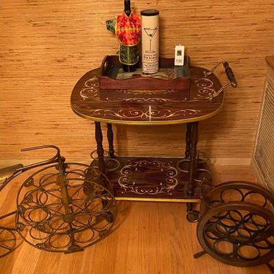 Bar Cart with accessories