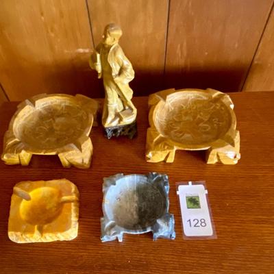 Stone ashtrays and Stone Statue