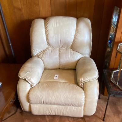 Leather recliner