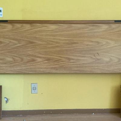 MCM wooden Queen headboard