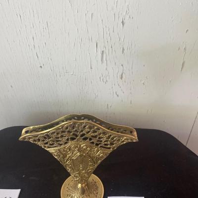 Vintage Ornate Victorian Fan Vase