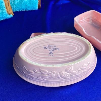 SUPER COOL VINTAGE COUNSELOR PINK SCALE WITH MATCHING WASTE BASKET & SOAP DISHES AND MORE