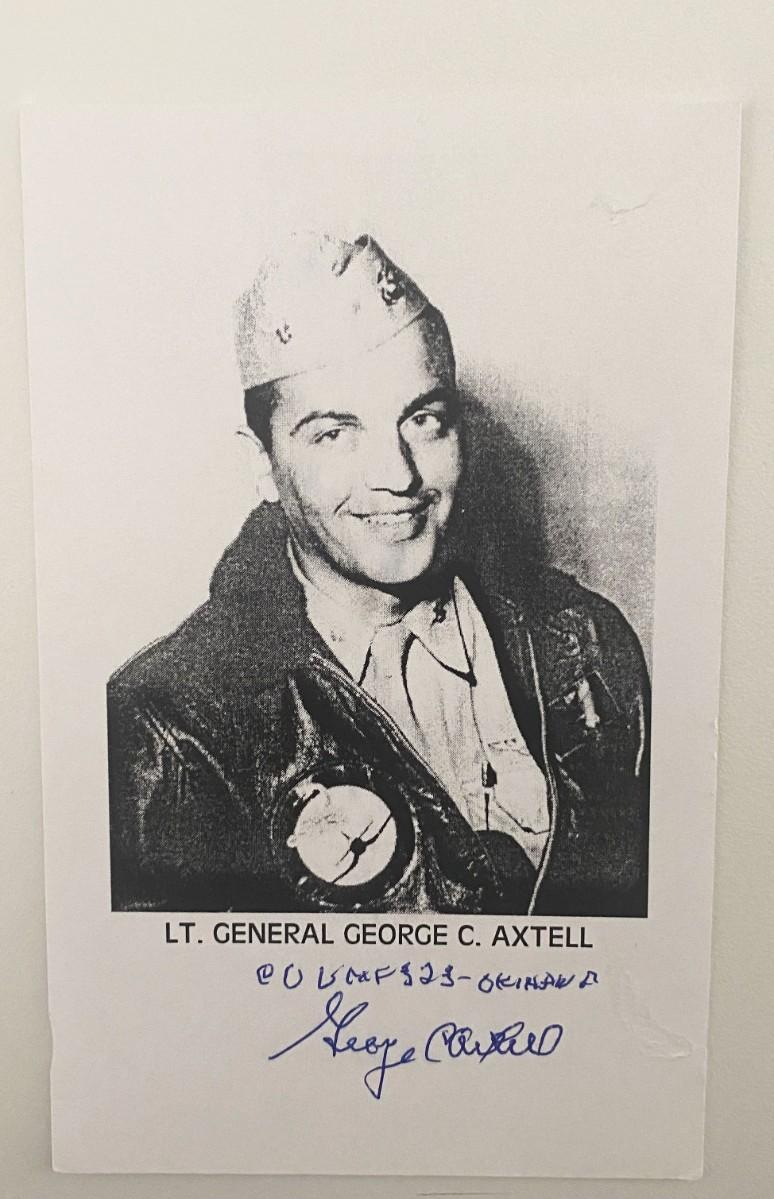 Lt. General C. Axtell signed photo