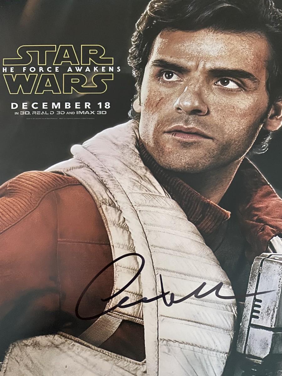 Star Wars The Force Awakens Oscar Isaac signed movie photo(02)