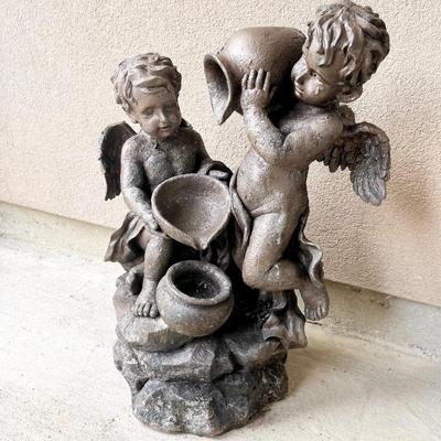 Pouring Cherub Garden Resin Statue ~*Read Details