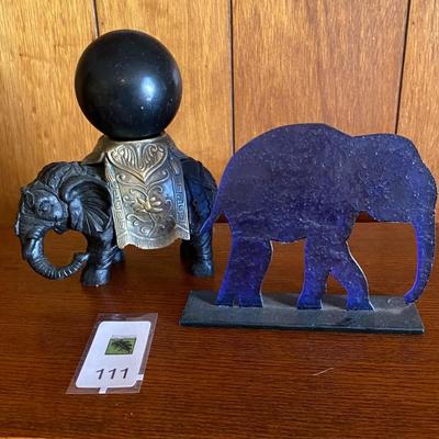 Elephant with a Stone Ball