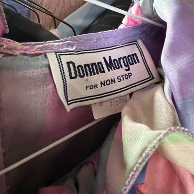 Plaid Ruffled Vintage Dress Label Donna Morgan for Non Stop