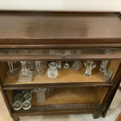 Barrister Bookcase/Lawyer's cabinet, two pieces 41"H 34"W 12"depth