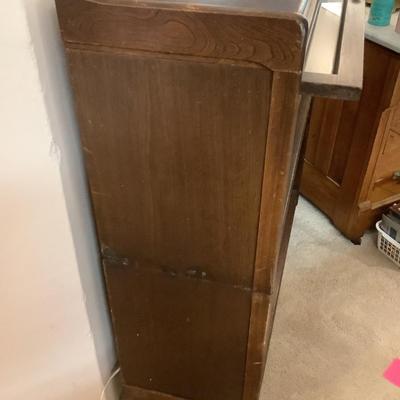 Barrister Bookcase/Lawyer's cabinet, two pieces 41"H 34"W 12"depth