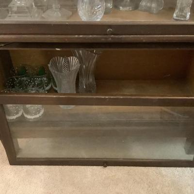 Barrister Bookcase/Lawyer's cabinet, two pieces 41"H 34"W 12"depth
