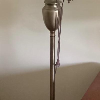 Brushed gold floor lamp 59"H