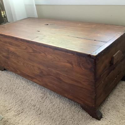 Wooden trunk/chest 39"L 18"W 15"H