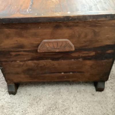 Wooden trunk/chest 39"L 18"W 15"H