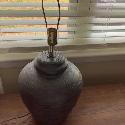 Ginger jar type lamp 24"H 12" diameter
