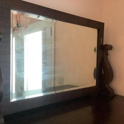 Bachelor's Chest, chest of drawers with beveled mirror, pin & cove, 6 drawers 40"W 20.5"depth 46" H to top,...