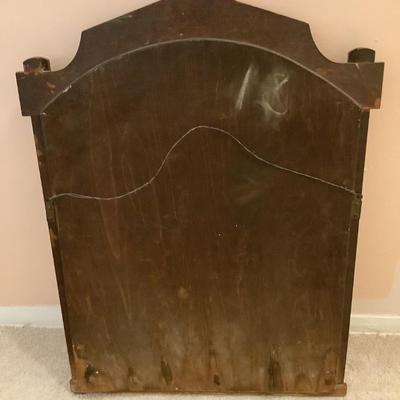 Wood frame mirror, previously hung either way up 32"H 22"W