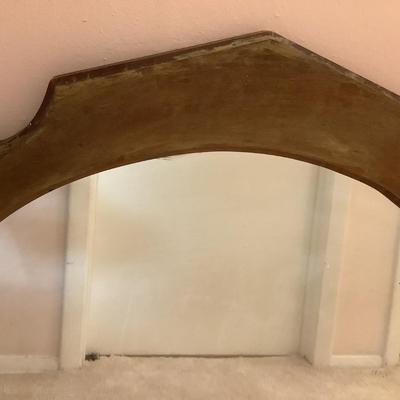 Wood frame mirror, previously hung either way up 32"H 22"W