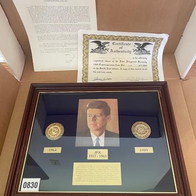 JFK Plaque