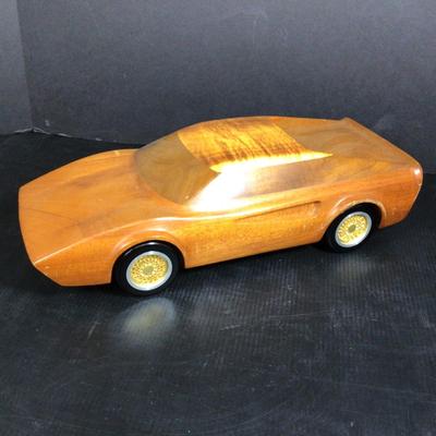 073 Carved Wooden Ferrari 308 by Miles Elledge