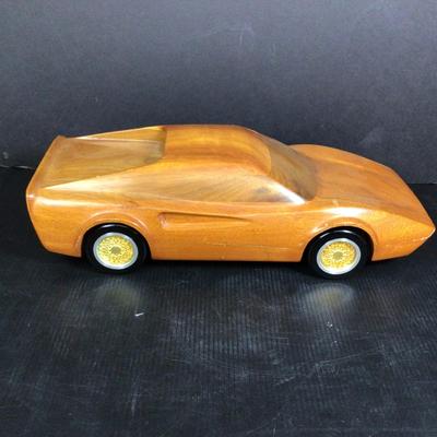 073 Carved Wooden Ferrari 308 by Miles Elledge