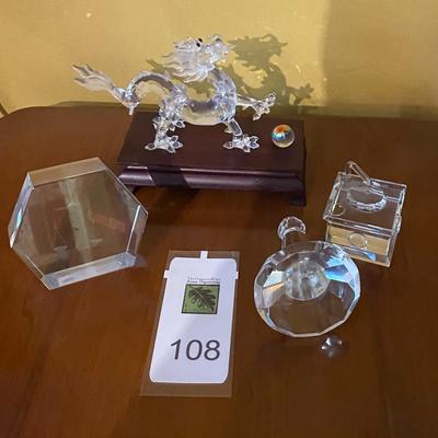 Crystal decorative items