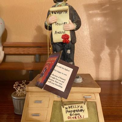 Clown figurines.