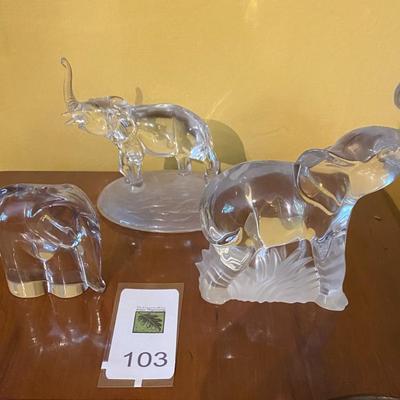 Glass Elephants-Lenox