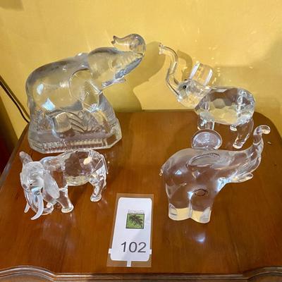 Swarovski and Murano Glass Figurines
