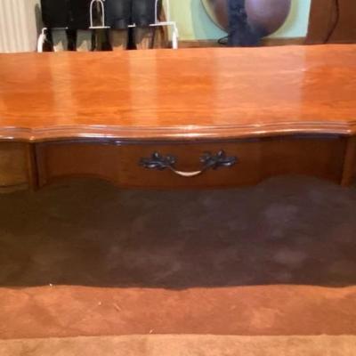 Wood coffee table