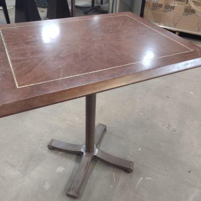 Commercial Grade Solid Wood Beveled Edge Dining Table