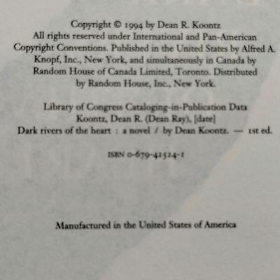Dean Koontz Dark Rivers Or The Heart
