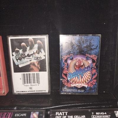 BIG BANDS MOST FROM THE 80'S ON CASSETTE IN CARRY CASE