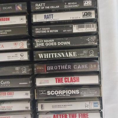 BIG BANDS MOST FROM THE 80'S ON CASSETTE IN CARRY CASE