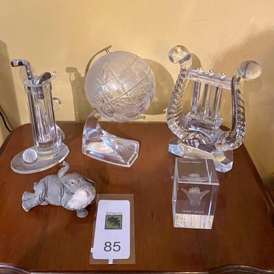 Lot of glass figurines
