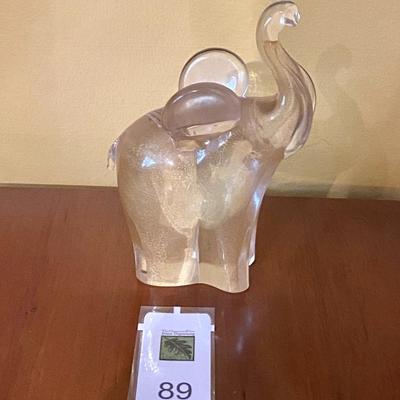 Glass elephant