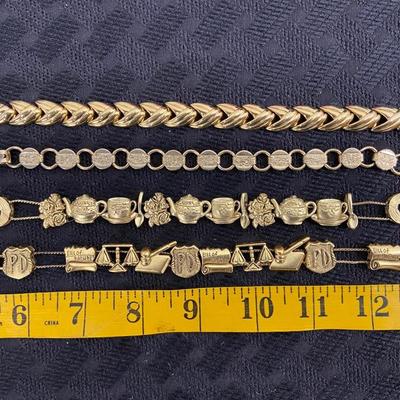 Designer Gold tone bracelets
