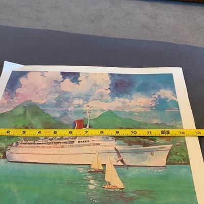 Vintage 1980's Carnival Cruise Line  Print