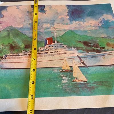Vintage 1980's Carnival Cruise Line  Print