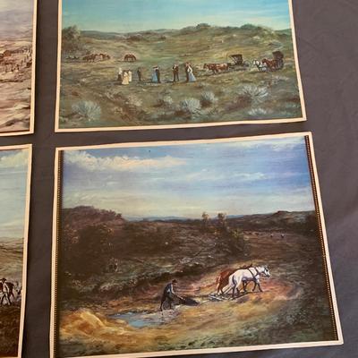 4 Western Prints