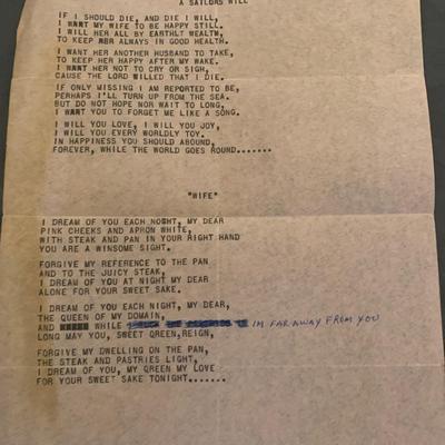 Sailor Poems