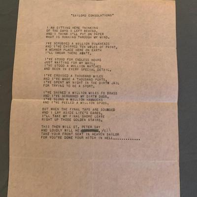 Sailor Poems