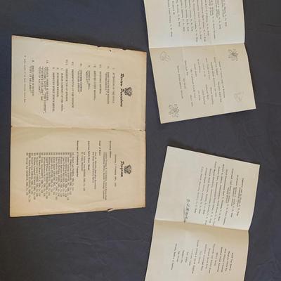 Vtg USS Paper Programs