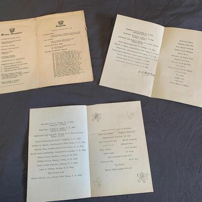 Vtg USS Paper Programs